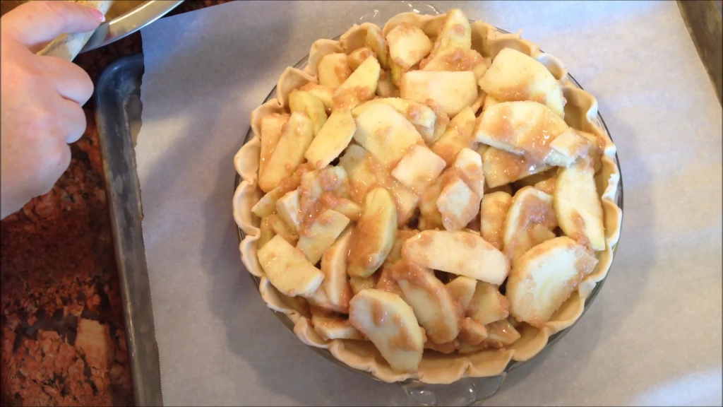 French Apple Pie With Caramel Sauce The Queens Cabinet