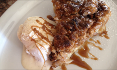 French Apple Pie with Caramel Sauce